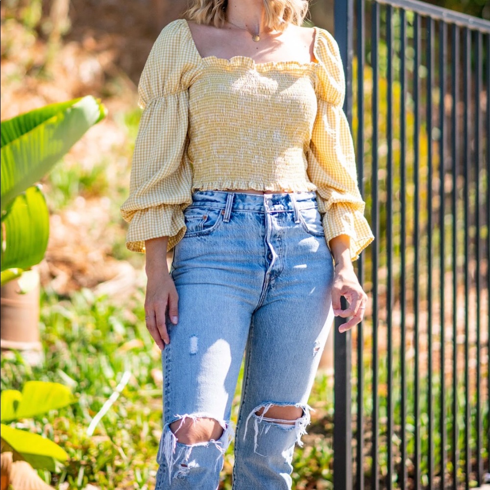 Levi’s Light-Wash Ripped Jeans